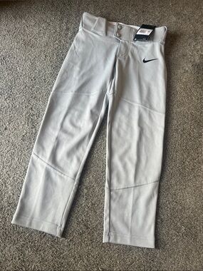 Nike Light Gray Kids Baseball Pants